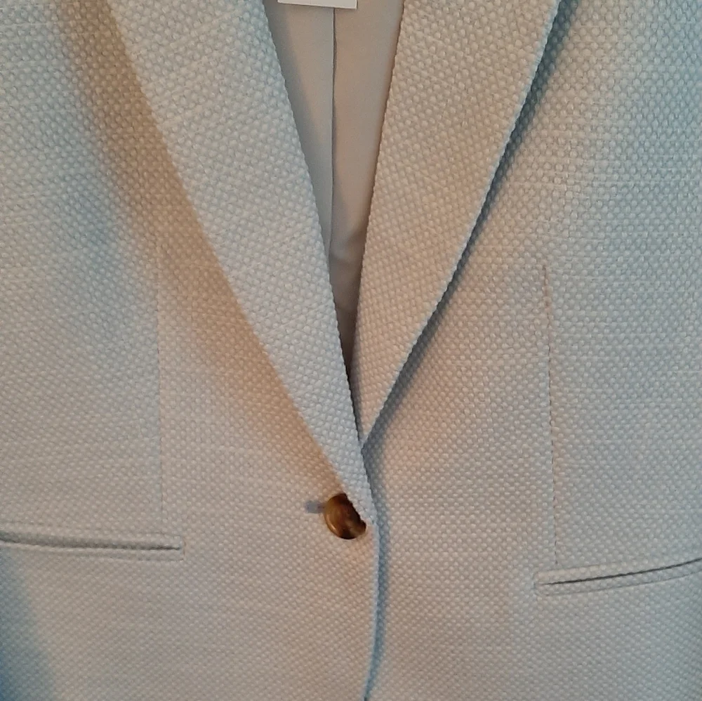 NWT Ann Taylor $169 Knit Twill Newbury Blazer in Texture, Size 8, Style # 607645 - Picture 4 of 11